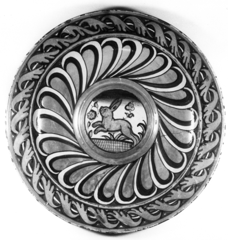 piatto da pompa - produzione di Deruta (prima metà sec. XVI)