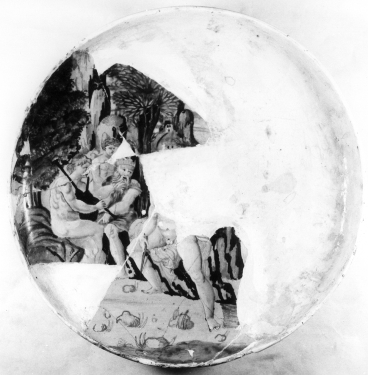 piatto da pompa - produzione urbinate (prima metà sec. XVI)