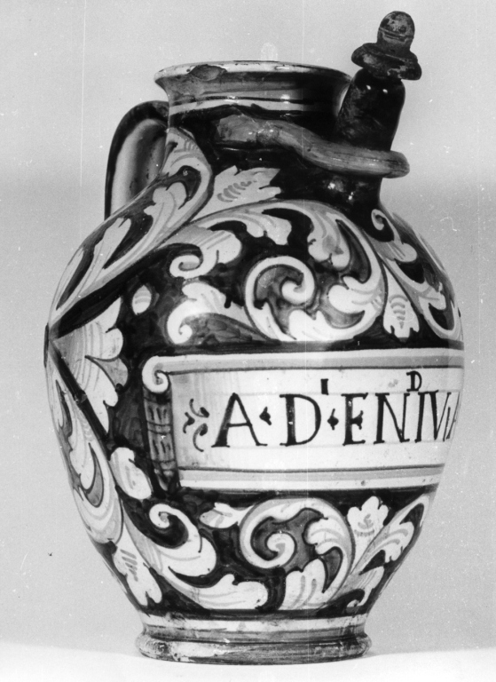 utello da farmacia - produzione di Montelupo (primo quarto sec. XVII)