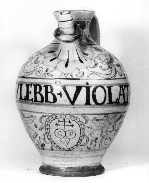 orciolo da farmacia - manifattura di Montelupo (primo quarto sec. XVII)