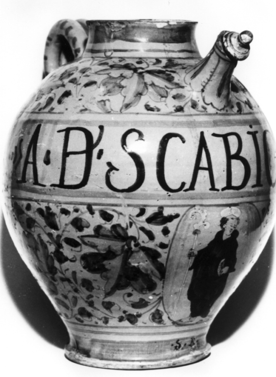 brocca - produzione di Bagnoregio, produzione di Urbino (sec. XVII)