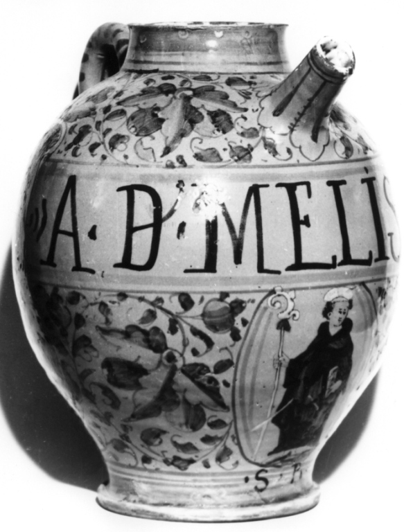 brocca - produzione di Bagnoregio, produzione di Urbino (sec. XVII)