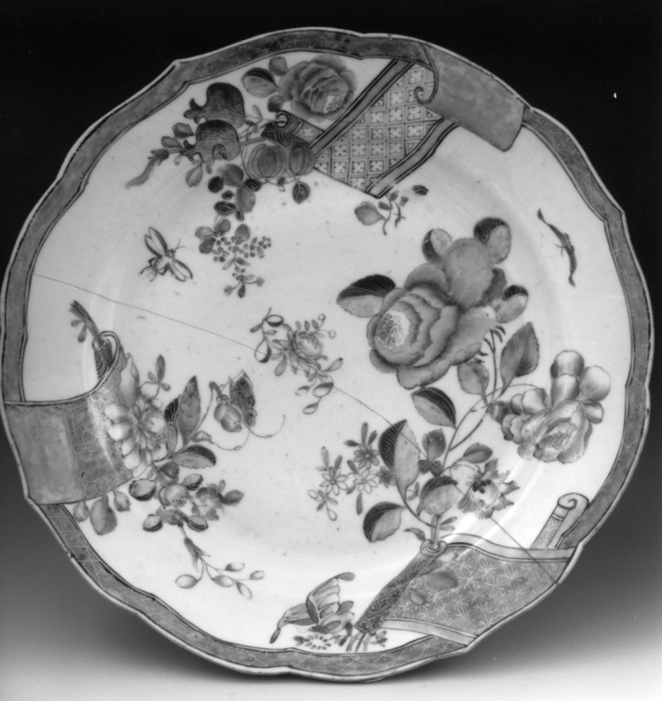 piatto - manifattura cinese (seconda metà sec. XVIII)