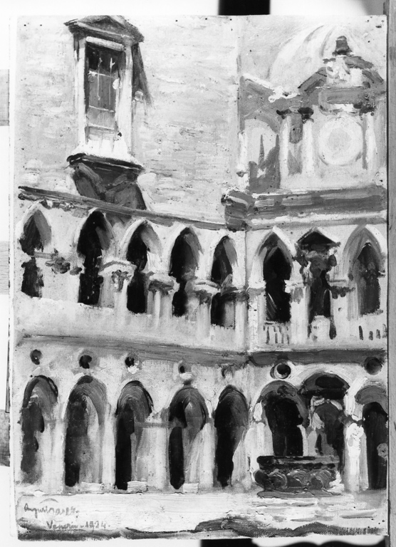 bozzetto per scenografia, serie di Carelli Augusto (sec. XX)
