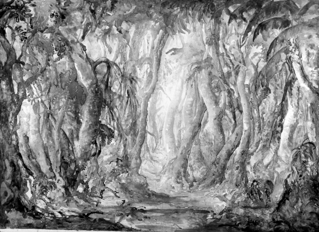 foresta (dipinto) di Citofilomarino Mario (sec. XX)
