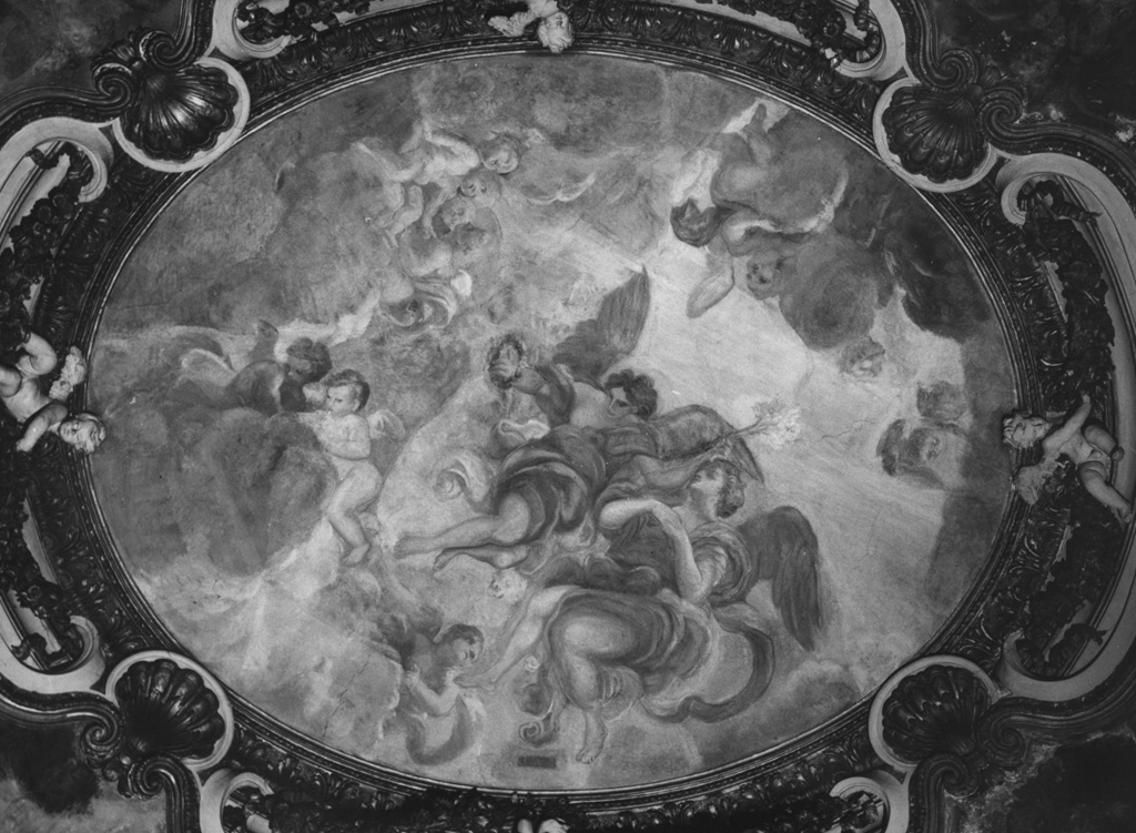 angeli musicanti in gloria (dipinto) di Passeri Giuseppe (sec. XVII)