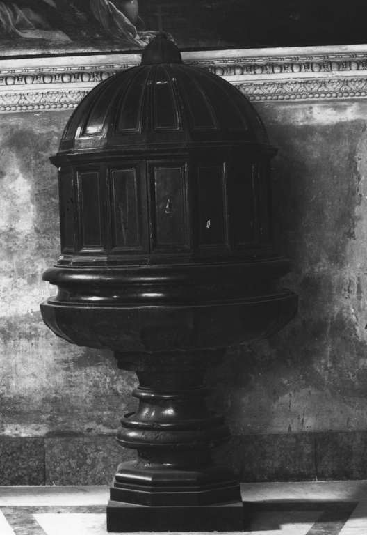 fonte battesimale - ambito romano (seconda metà sec. XVI)