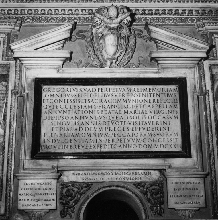 lapide commemorativa - ambito romano (sec. XVII)