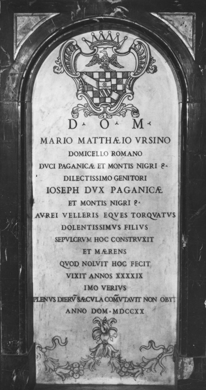 lapide - ambito romano (sec. XVIII)