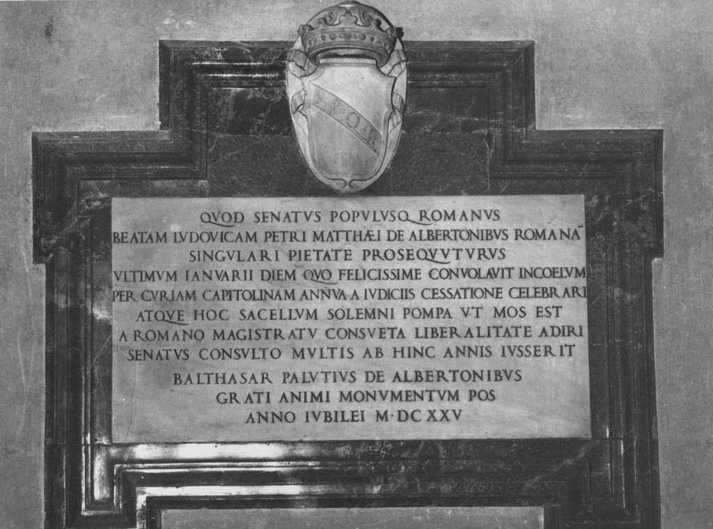 lapide - ambito romano (sec. XVII)