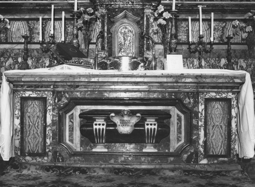 altare - ambito romano (prima metà, prima metà sec. XVIII, sec. XVIII)