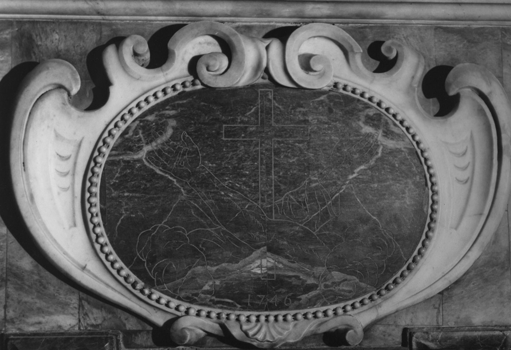 stemma dell'Ordine francescano (rilievo) - ambito romano (sec. XVIII)