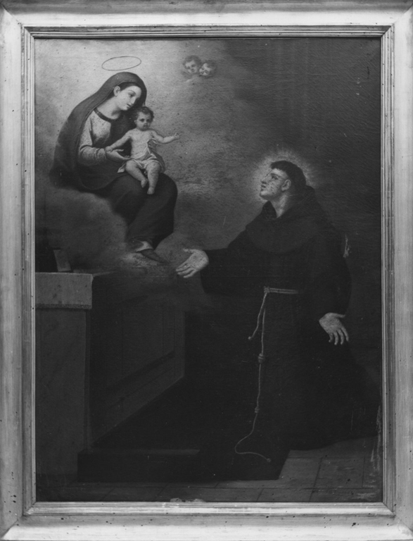 apparizione della Madonna con Bambino a Sant'Antonio da Padova (dipinto) - ambito romano (sec. XIX)