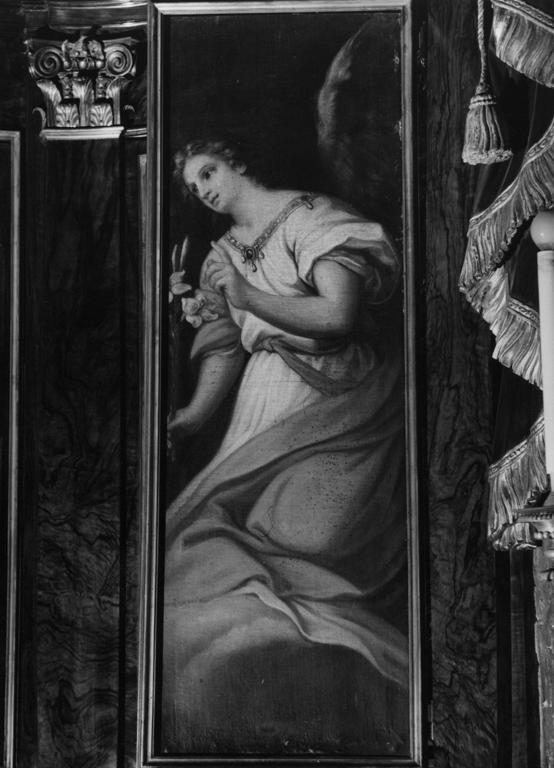 angelo annunciante (dipinto) - ambito romano (sec. XVIII)