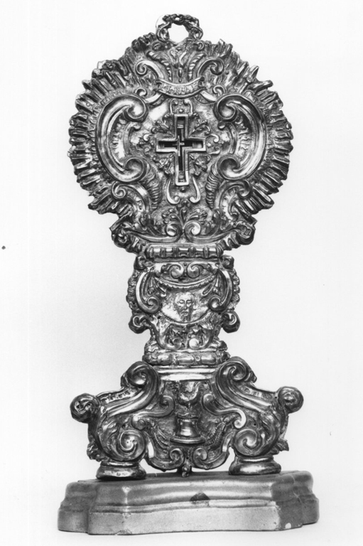 reliquiario - a ostensorio - ambito romano (sec. XVIII)
