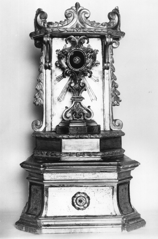 tronetto per esposizione eucaristica - ambito romano (sec. XIX)