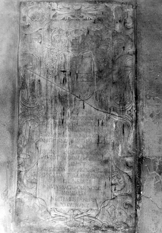 lapide tombale - bottega romana (sec. XVII)