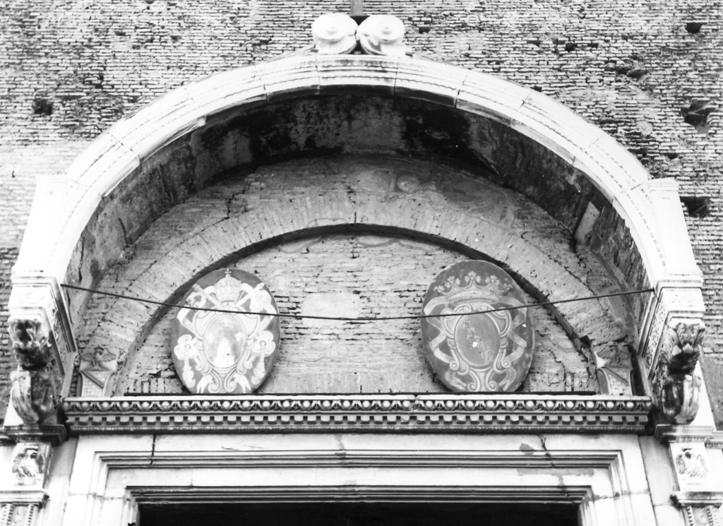 Madonna con Bambino tra angeli e Santi (dipinto, frammento) di Benozzo di Lese detto Benozzo Gozzoli (cerchia) (seconda metà sec. XV)