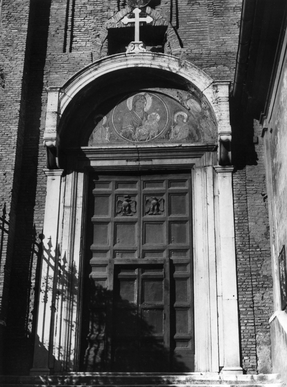 Madonna con Bambino e angeli (dipinto) di Torriti Jacopo (maniera) (fine sec. XIII)