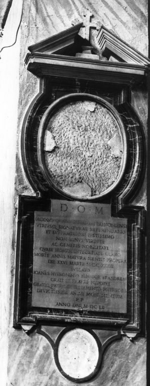 lapide tombale - bottega laziale (sec. XVII)