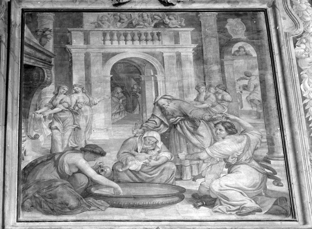 nascita di Maria Vergine (dipinto) di Umile da Foligno (sec. XVII)