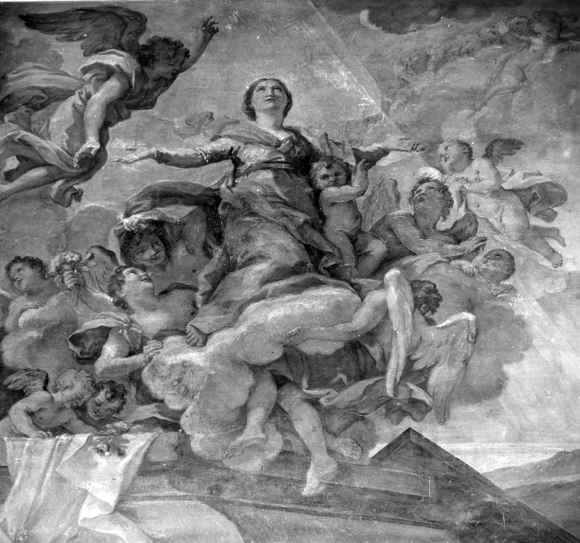 assunzione della Madonna (dipinto) di Passeri Giuseppe (sec. XVII)