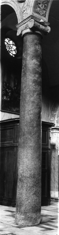 colonna ionica - bottega romana (fine/inizio secc. II/ IV, secc. IX/ X)