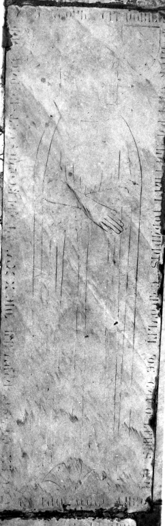 lapide tombale - bottega romana (sec. XIV)