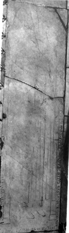 lapide tombale - bottega romana (primo quarto sec. XIV)