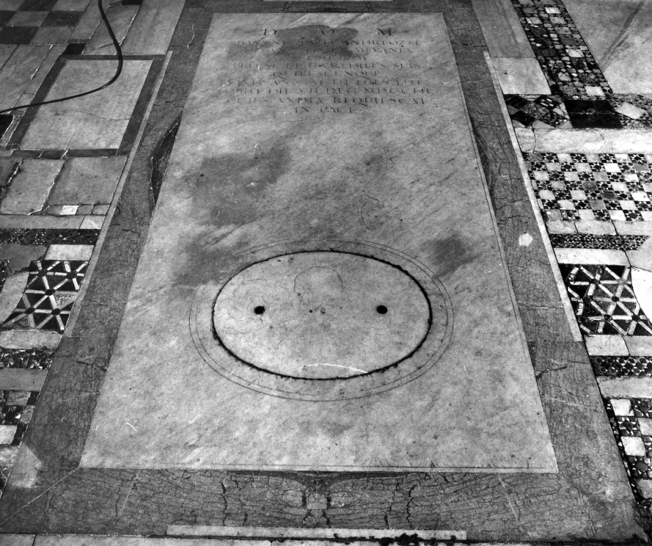 lapide tombale - bottega romana (sec. XVIII)