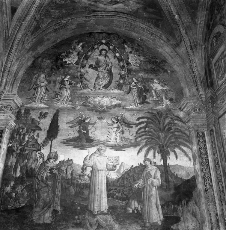 Cristo in gloria e Santi (dipinto) di Bernardino di Betto detto Pinturicchio (secc. XV/ XVI)