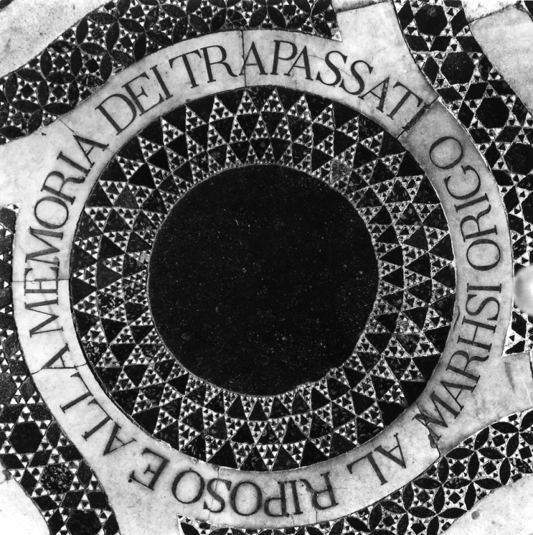 lapide tombale - bottega romana (metà sec. XIX)