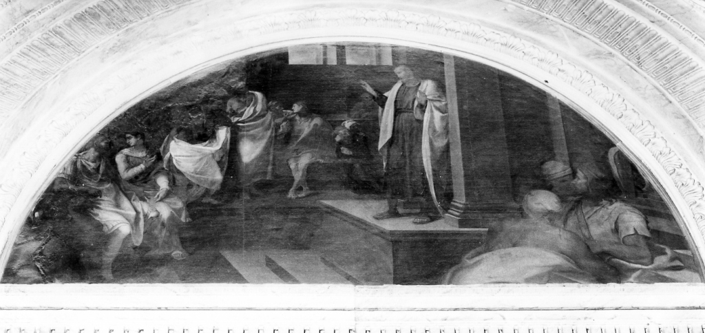 vocazione di San Matteo (dipinto) di Muziano Girolamo detto Girolamo da Brescia (sec. XVI)