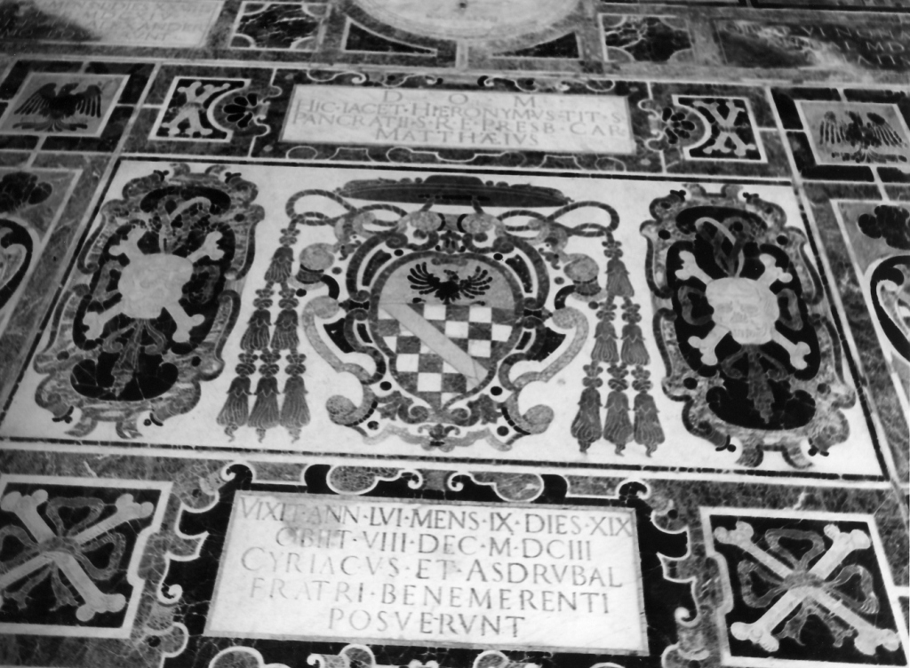 pavimento - bottega romana (secc. XVI/ XVII)