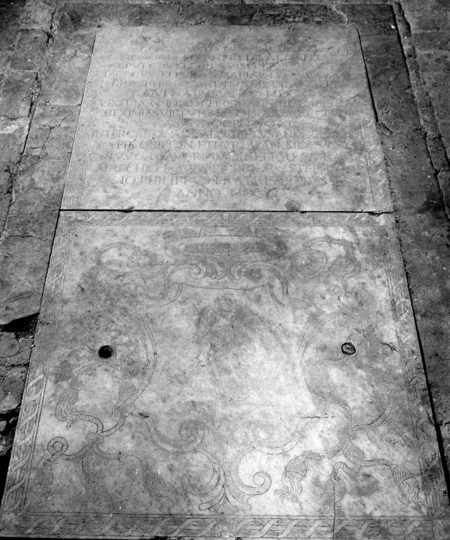 lapide tombale - bottega romana (sec. XVIII)