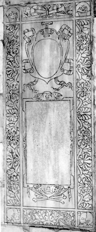 lapide tombale - ambito romano (sec. XVI)
