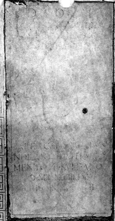 lapide tombale - bottega romana (sec. XVI)
