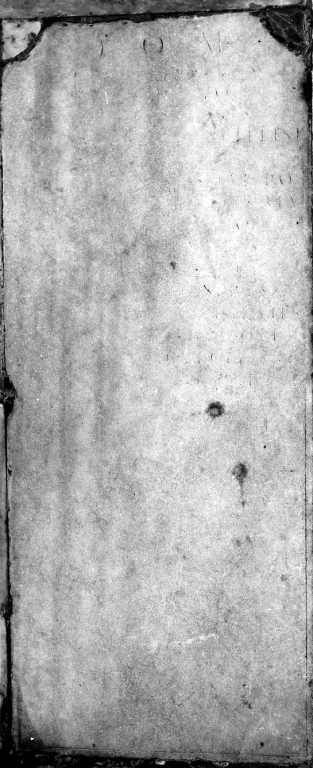 lapide tombale - bottega romana (sec. XVII)
