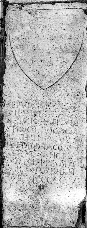 lapide tombale - bottega romana (sec. XV)