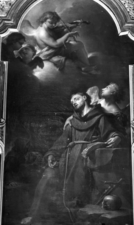 estasi di San Francesco d'Assisi (dipinto) di Trevisani Francesco (sec. XVIII)