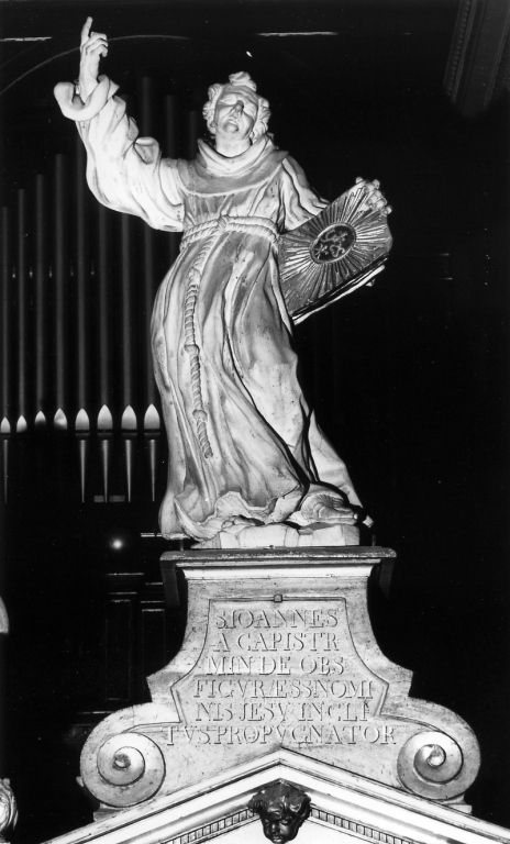 San Giovanni da Capistrano (statua) di Vincenzo da Bassiano (sec. XVII)