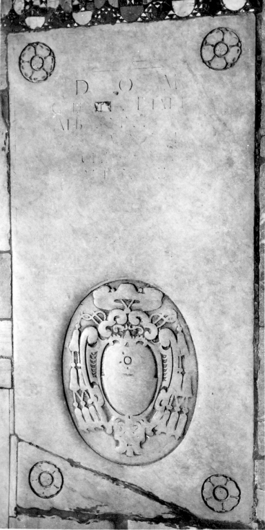 lapide tombale - bottega romana (sec. XVI)