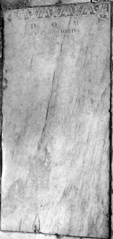 lapide tombale - bottega romana (metà sec. XVII)