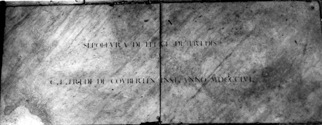 lapide tombale - bottega romana (sec. XIX)