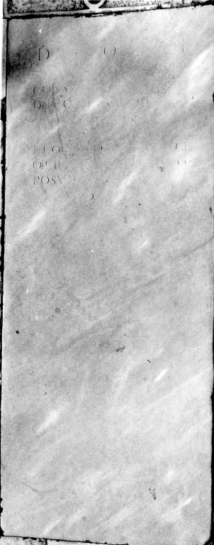 lapide tombale - bottega romana (sec. XVI)