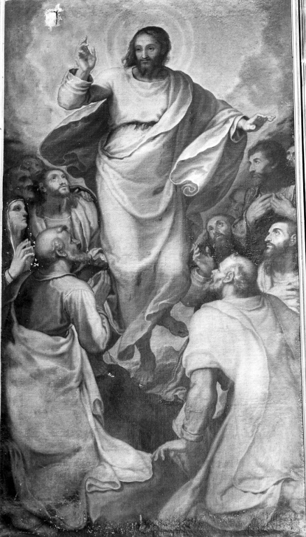 ascensione di Cristo (dipinto) di Muziano Girolamo detto Girolamo da Brescia (sec. XVI)