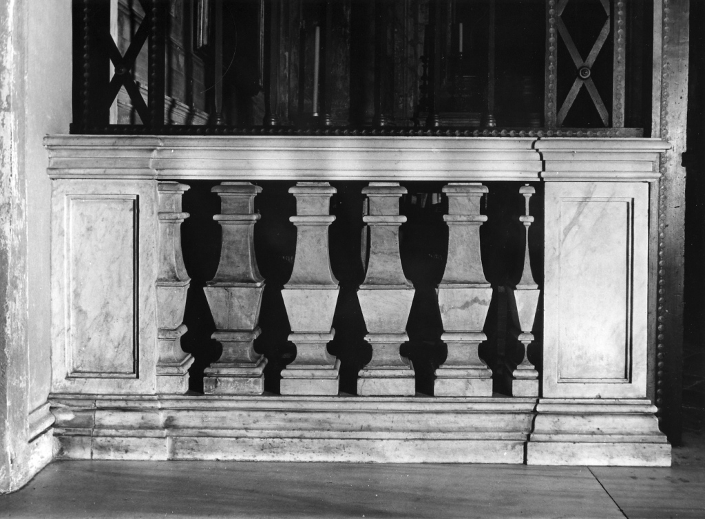 balaustrata - bottega romana (fine/inizio secc. XVIII/ XIX)