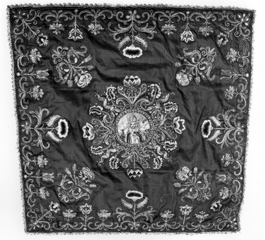 San Ludovico di Tolosa prende i voti (velo di calice) - ambito romano (sec. XIX)