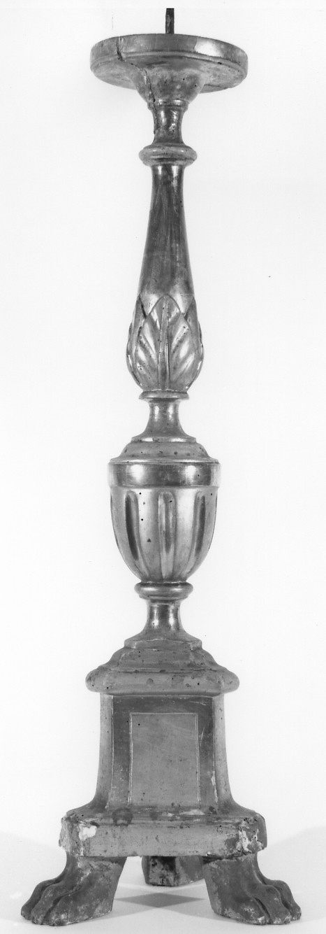 candeliere, serie - bottega romana (sec. XIX)