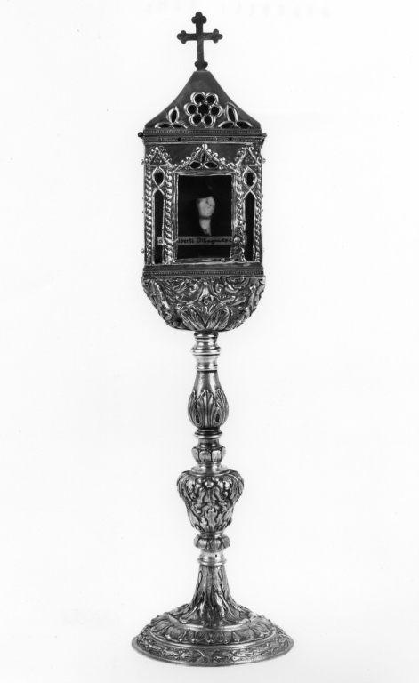 reliquiario - a tabella - ambito romano (prima metà sec. XVIII)